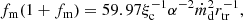 $$ \begin{aligned} f_{\rm m}(1+f_{\rm m})=59.97\xi _{\rm c}^{-1}\alpha ^{-2}\dot{m}_{\rm d}^2r_{\rm tr}^{-1}, \end{aligned} $$