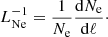 $$ \begin{aligned}&L_{\rm Ne}^{-1}=\frac{1}{N_{\rm e}}\frac{\mathrm{d}N_{\rm e}}{\mathrm{d}\ell }\cdot \end{aligned} $$
