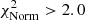 $ \chi^2_{\rm Norm} > 2.0 $