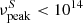 $ \nu_{\mathrm{peak}}^{S} < 10^{14} $