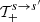 $ {\cal T}_{+}^{s \to s^\prime} $