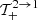 $ {\cal T}_{+}^{2 \to 1} $
