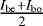 $\frac{I_{\textrm{be}}+I_{\textrm{bo}}}{2}$