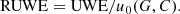 $$ \begin{aligned} \mathrm{RUWE} = \mathrm{UWE}/u_0(G,C). \end{aligned} $$