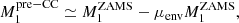 $$ \begin{aligned} M_1^\mathrm{pre-CC} \simeq M_1^\mathrm{ZAMS} - \mu _{\rm env}M_1^\mathrm{ZAMS} , \end{aligned} $$