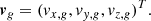 $$ \begin{aligned} \boldsymbol{v}_{ g} = ({ v}_{x,{ g}}, { v}_{{ y},{ g}}, { v}_{z,{ g}})^T. \end{aligned} $$