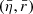 $ (\bar{\eta},\bar{r}) $