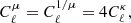 $$ \begin{aligned}&C_\ell ^\mu = C_\ell ^{1/\mu } = 4C_\ell ^\kappa , \end{aligned} $$