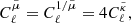 $$ \begin{aligned}&C_\ell ^{\tilde{\mu }} = C_\ell ^{1/{\tilde{\mu }}} = 4C_\ell ^{\tilde{\kappa }}, \end{aligned} $$