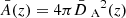 $ \bar{A}(z) = 4\pi \bar{D}{_{\text{ A}}}^2(z) $
