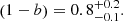 $$ \begin{aligned} \left(1-b\right) = 0.8_{-0.1}^{+0.2}. \end{aligned} $$