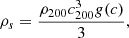 $$ \begin{aligned}&\rho _s = \frac{\rho _{200} c_{200}^3 g(c)}{3}, \end{aligned} $$