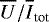 $\overline{U}/\overline{I}_{\textrm{tot}}$
