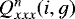 $Q_{xxx}^n(i,g)$