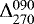 $\Delta^{090}_{270}$