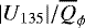 $|U_{135}|/\overline{Q}_{\phi}$