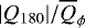 $|Q_{180}|/\overline{Q}_{\phi}$
