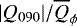 $|Q_{090}|/\overline{Q}_{\phi}$