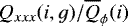 $Q_{xxx}(i,g)/\overline{Q}_{\phi}(i)$