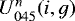 $U^n_{045}(i,g)$