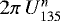 $2\pi\,U^n_{135}$