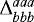 $\Delta^{aaa}_{bbb}$