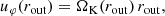 $$ \begin{aligned}&u_{\varphi } (r_{\rm out}) = \Omega _{\rm K}(r_{\rm out})\,r_{\rm out}, \end{aligned} $$