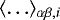 $\langle \mathellipsis \rangle_{\alpha\beta,i}$