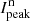 $ I_{\mathrm{peak}}^{\mathrm{n}} $