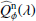$ \widehat{Q}_\phi^{\mathrm{n}}(\lambda) $