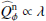$ \widehat{Q}_\phi^{\mathrm{n}}\propto \lambda $