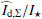 $ \widehat{I}_{\mathrm{d,\Sigma}}/I_{\star} $