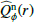 $ \widehat{Q}^{\mathrm{n}}_\phi(r) $