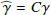 $ \widehat{\gamma}=C\,\gamma $