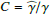 $ C=\widehat{\gamma}/\gamma $