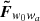 $ \boldsymbol{\tilde{F}}_{\mathit{w}_{0}\mathit{w}_{a}} $