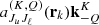 $ a_{J_u J_\ell}^{(K,Q)}({\mathbf{r}}_k)\mathbf{k}_{-Q}^K $