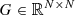 $ G\in \mathbb R^{N\times N} $