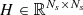 $ H\in\mathbb R^{N_s\times N_s} $