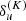 $ \delta^{(K)}_u $