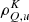 $ \rho^K_{Q,u} $