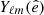 $ Y_{\ell m}(\hat{e}) $
