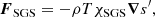 $$ \begin{aligned} \boldsymbol{F}_{\rm SGS} = -\rho T \chi _{\rm SGS}\boldsymbol{\nabla } s^\prime , \end{aligned} $$