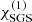 $ {\chi_{\rm SGS}^{(1)}} $