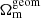 $ \Omega_{\mathrm{m}}^{\mathrm{geom}} $