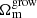 $ \Omega_{\mathrm{m}}^{\mathrm{grow}} $