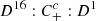 $ D^{16}:C^c_+:D^1 $