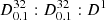 $ D^{32}_{0.1}:D^{32}_{0.1}:D^1 $