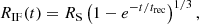$$ \begin{aligned} R_{\mathrm{IF}}(t) = R_{\rm S}\left(1 - e^{-t/t_{\mathrm{rec}}}\right)^{1/3}, \end{aligned} $$