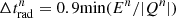 $ \Delta t^n_{{\rm rad}} = 0.9 {\rm min}{(E^n/\vert Q^n \vert)} $